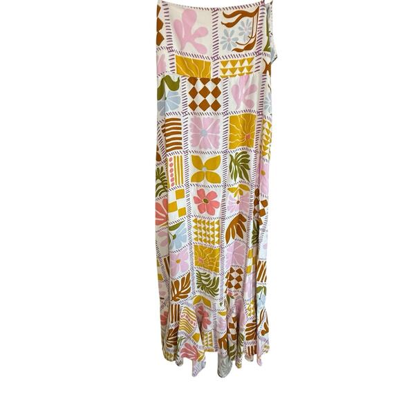 Paper Heart Medium Maxi dress Floral Cut Out Back Anthropologie Resort Midi - Picture 5 of 9